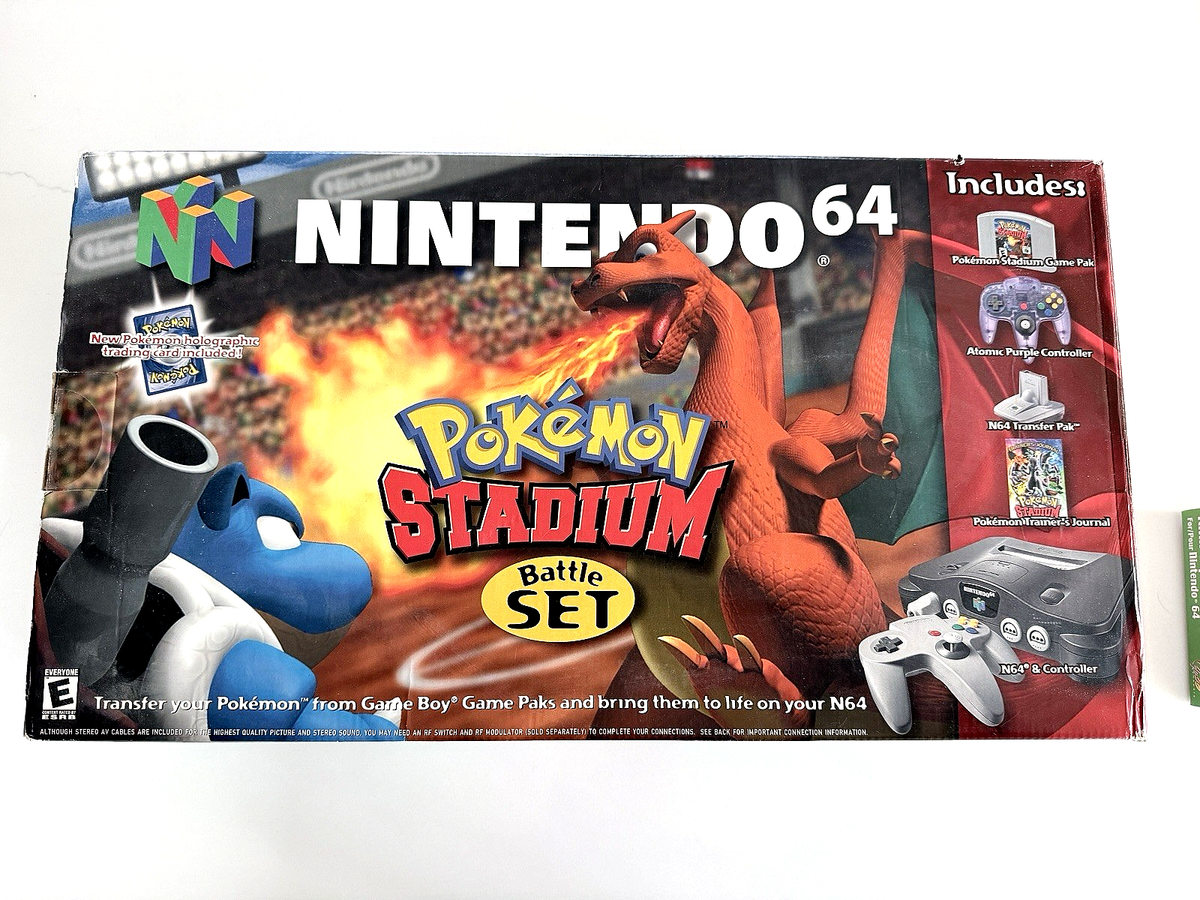 Nintendo 64 N64 Pokemon Stadium Battle Set Console Inserts