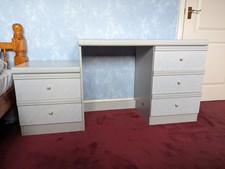 3-Drawer Desk + 2-Drawer Bedside Cabinet