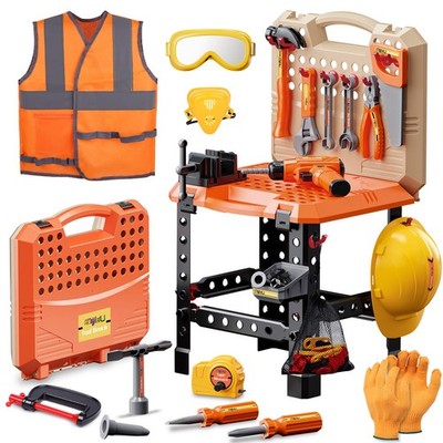 Kids Tool Bench Set95PCS Toddler Tool Workbench with Electronic Drill 13 Tool...