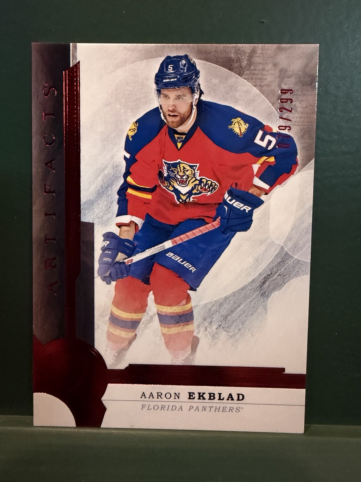 Aaron Ekblad Artifacts Red #079/299