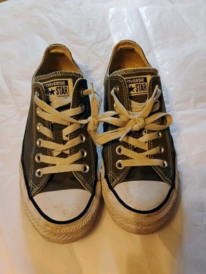 Converse Chuck Taylor All Star Low Top Sneakers Gray Canvas, Men's 5/Women's 7