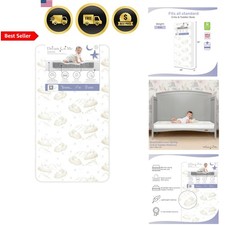 Crib Toddler Mattress Reversible Support Waterproof Breathable Safety Certified