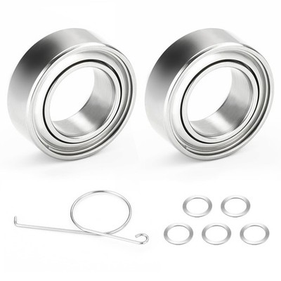MARVELURE Fishing Reel Knob Accessory Kit 2Pcs 4 * 7 * 2.5 mm (2 Pcs), Silver 
