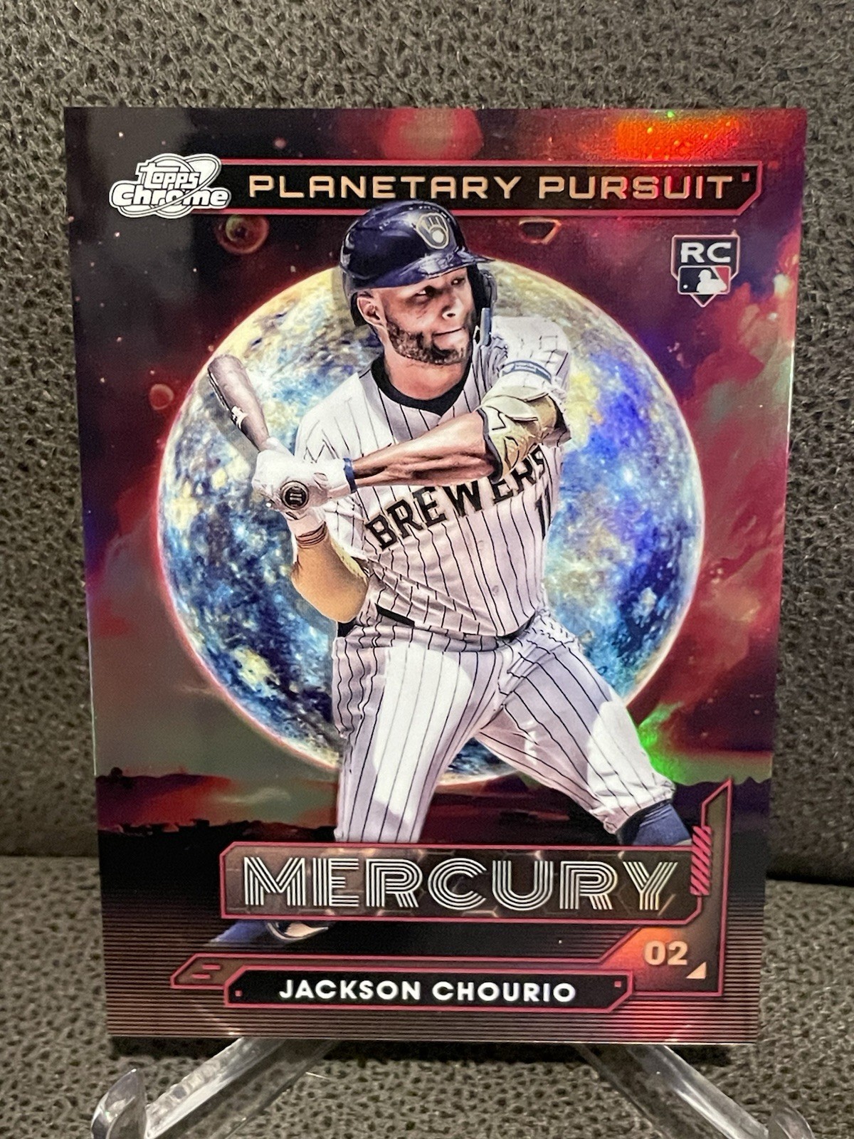 🔥Jackson Chourio 2024 Topps Cosmic Chrome Planetary Pursuit #PPM-9 Mercury (RC)