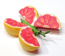 Rare Enesco Home Grown Figurine 2011 GRAPEFRUIT BUTTERFLY 4027312 Hard to Find