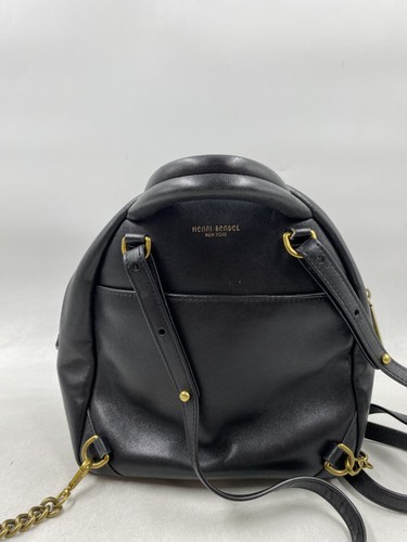 Henri Bendel Rucksack schwarz gesteppt Leder - Bild 2 von 10