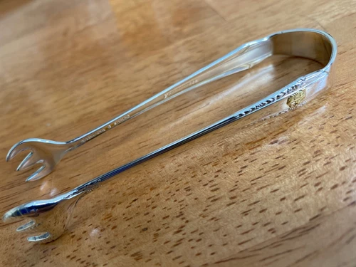 Enchantress by International Sterling Silver Sugar Tongs 4” Clean & Polished