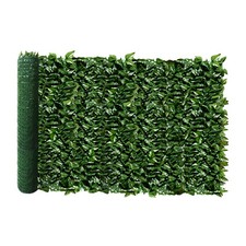 58in Artificial Plant Faux Ivy Leaf Outdoor Privacy Hedge w/ Plastic Backing