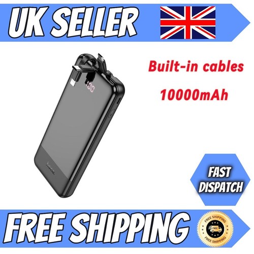 Power Bank with Built-in Cables,10000mAh Portable Charger Fast Charging UK NEW - Picture 5 of 8