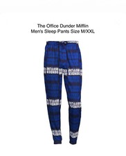 NEW The Office Dunder Mifflin Men's Sleep Pants, Size M /XXL FREE SHIPPING