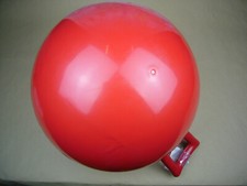 Pferdeball aufblasbarer Pferdespielball groß rot inkl. Ballpumpen-Nadel