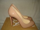 100% AUTHENTIC NEW WOMEN LOUBOUTIN FIFILLE 100 NUDE PATENT PUMPS/HEELS US 10.5 — photo 6