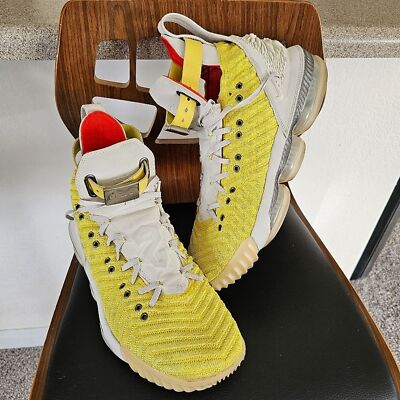 Nike LeBron 16 x HFR Harlem Stage Yellow High Top Basketball Sneakers CI1145-700