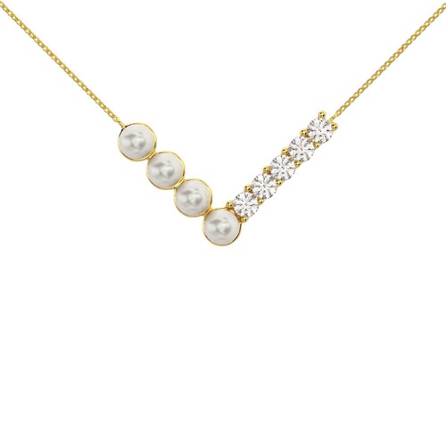 Vintage Sterling Silver 925 Necklace with Colorless Stones + Box