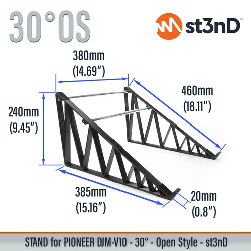 STAND for PIONEER DJ DJM-V10 STAND - 30° - Open Style - Picture 8 of 8
