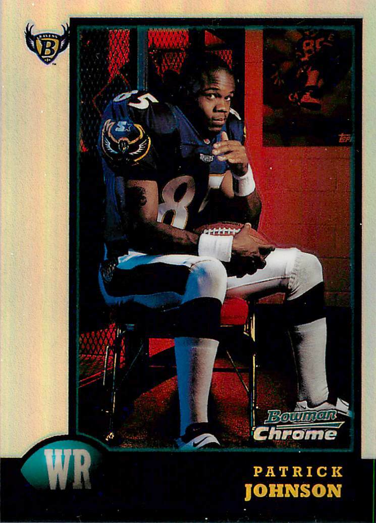 PATRICK JOHNSON 1998 Bowman Chrome ROOKIE REFRACTOR RC #22 Ravens 