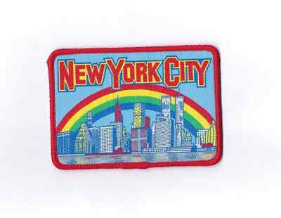 New York City Skyline Rainbow Patch