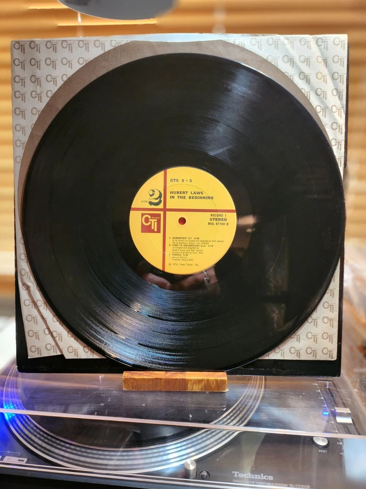 Hubert Laws, In The Beginning, 74 1st CTI Dbl Lp, CTX-3+3, Van Gelder, VG+/VG+ - Image 4 of 4