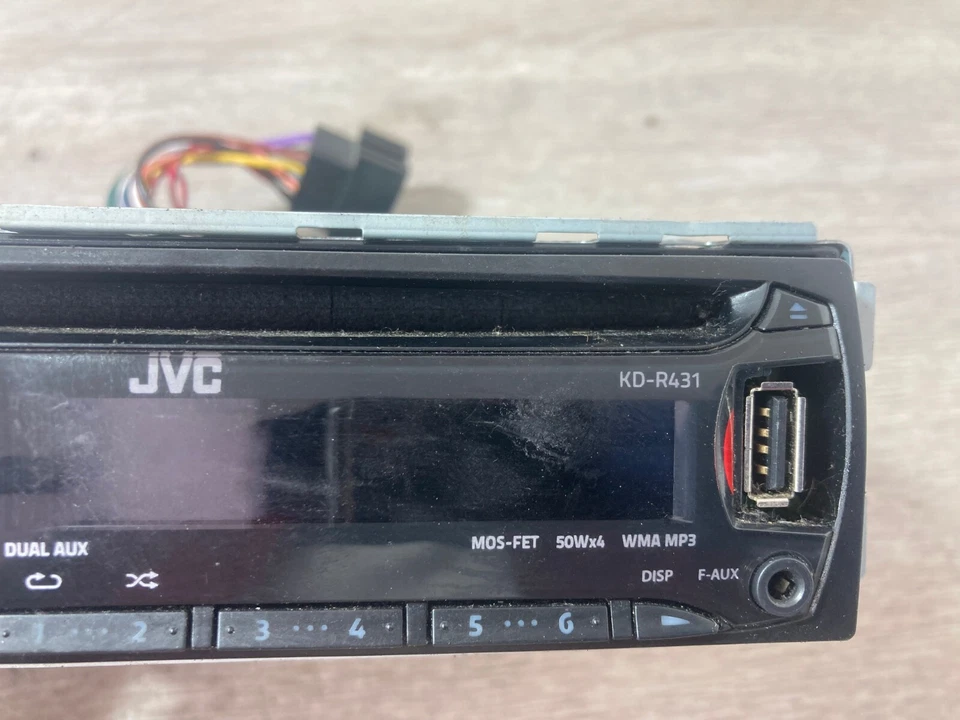 JVC KD-R431 AUX USB RADIO CD PLAYER HEAD UNIT - Image 3 of 4