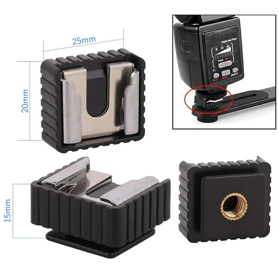 26PCS 1/4" 3/8" Camera Tripod Converter Threaded Screws Mount Flash Adapter Set - Image 4 of 4