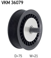 SKF VKM 36079 UMLENK-/FÜHRUNGSROLLE, Keilrippenriemen Links Unten Mitte Rechts R