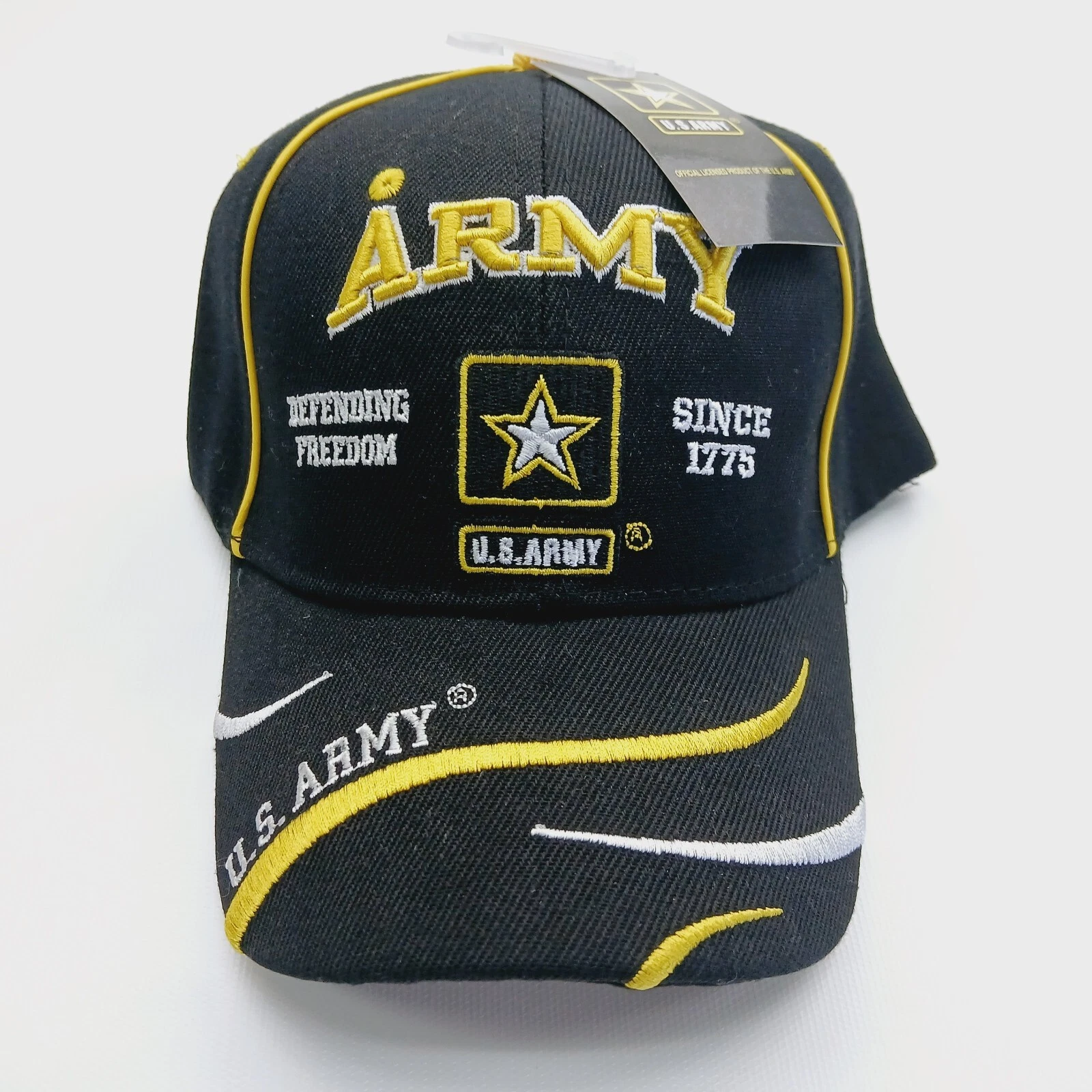 Black and Yellow U.S. Army Cap