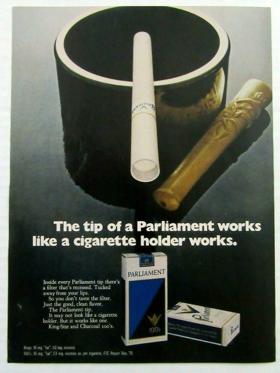 parliament one cigarettes 1971 PARLIAMENT 100's Cigarettes Magazine Ad