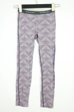 ICEBREAKER MERINO LIGHTWEIGHT Purple Girls Kids Leggings Sz 10 Years / 140 CM