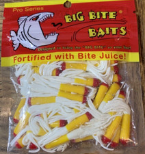 Big BiteBaits #15CR3C50B-03 Crappie Tube Red/Yellow/White 1 1/2"-1pk of 50-NEW