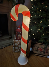40" Lighted Vintage Candy Cane Blow Mold Christmas Indoor/Outdoor Decoration