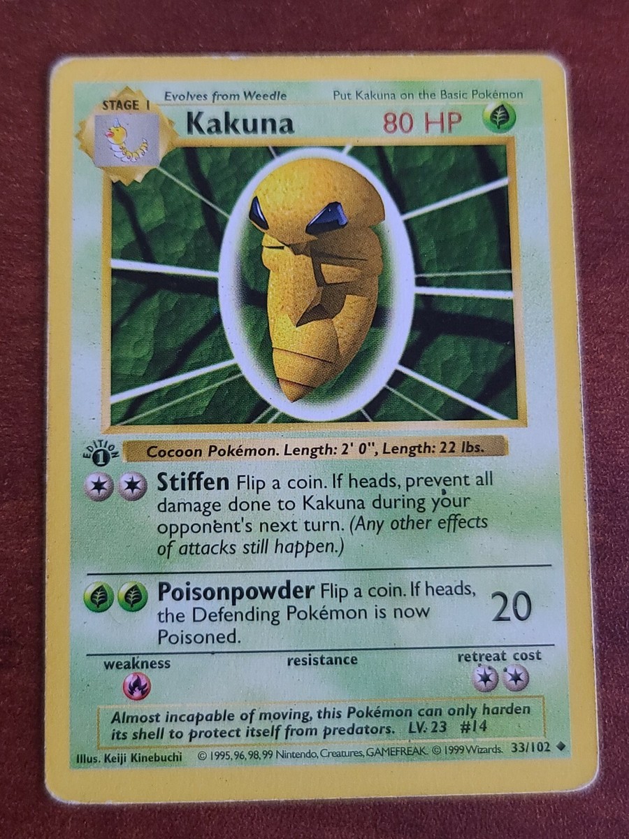 コクーン PSA9 Kakuna Shadowless 1999 Pokemon 1999-2000 Pokemon