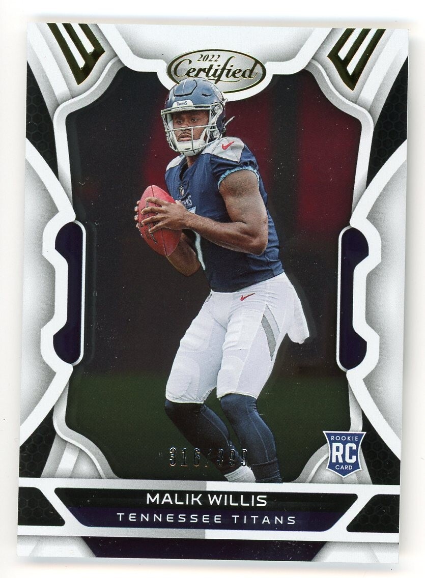 Malik Willis 2022 Panini Certified Football Rookie Card RC #316/399