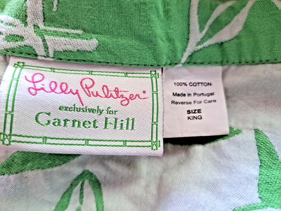 LILLY PULITZER for Hill Tropical Green MATELASSE KING BEDSPREAD