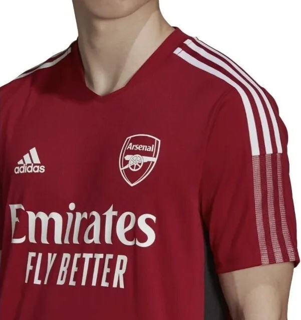 Arsenal Women's Player Issued Red Black Training Shirt 2021/22 Medium Kitroom image 6