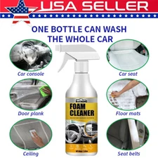 Car Interior Foam Cleaner Seat Headliner Dashboard Waterless Stain Removal Spray