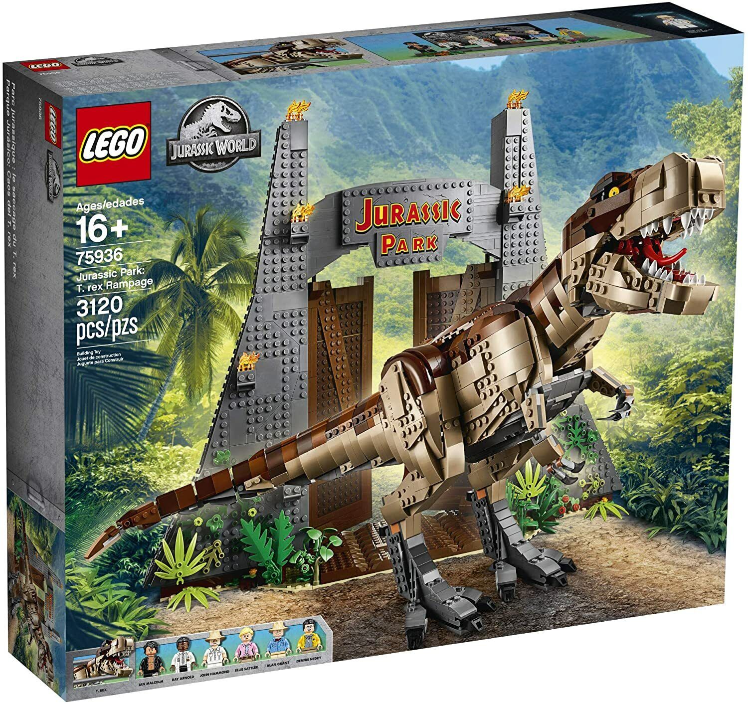 ✅✅Lego Jurassic World Park 75936 T. Rex Rampage 3120 Pieces Brand New SEALED✅✅✅✅