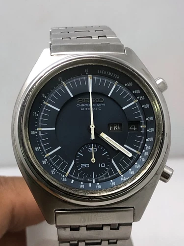 Vintage Seiko 6139-7070 'Baby Jumbo' Chronograph Automatic 17 Jewels Men's Watch