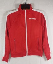 Abercrombie Fitch Boys Kids Track Jacket 15/16 Red White.