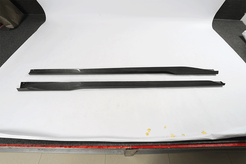 For Ford Mustang Dark Horse 2024UP Real Carbon Side Skirts Extension Lip Panels - Picture 8 of 14