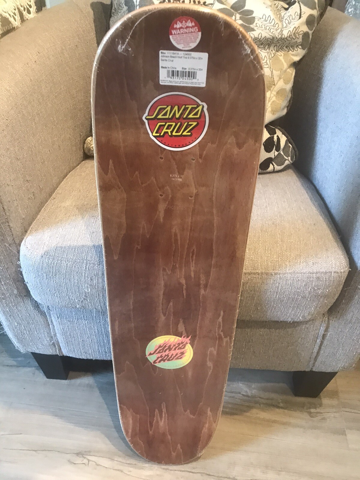 SANTA CRUZ Blake Johnson BEACH WOLF skateboard deck