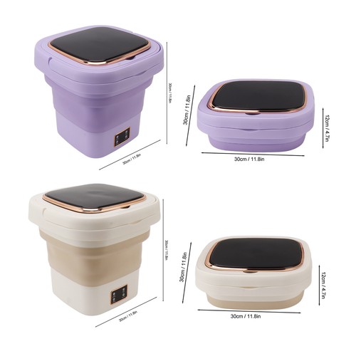 Mini Foldable Automatic Bucket Washing Machine for Apartment Dormitories Trav MG - Picture 5 of 28