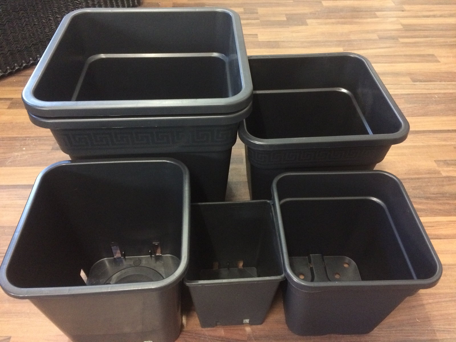 Vierkanttöpfe Blumentopf Pflanzcontainer Kunststoff