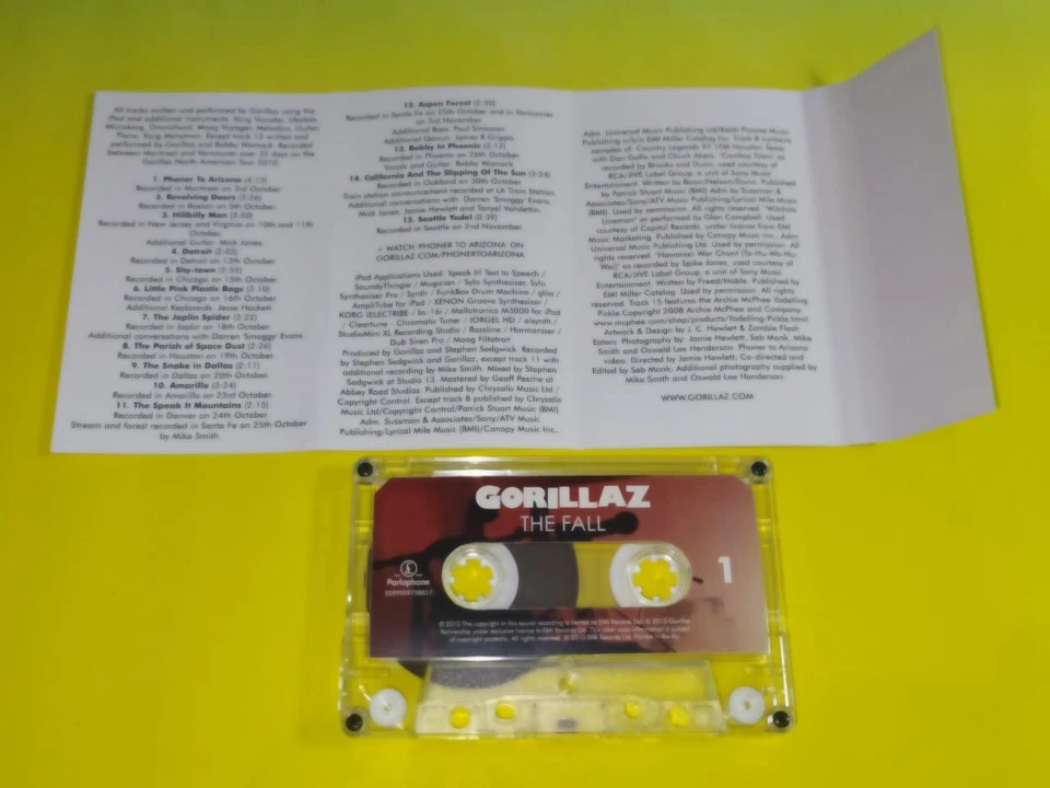 GORILLAZ - THE FALL cassette tape - Image 3 of 3