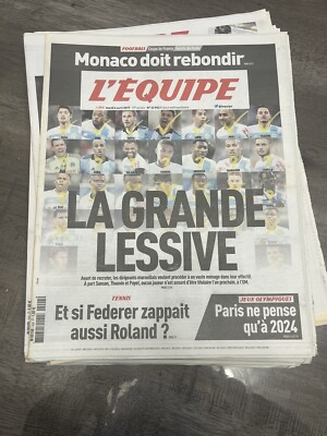 L'Equipe Du 04/10/1979 – Nantes, Strasbourg, Monaco Qualifiés – Journal Original