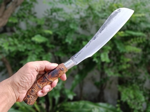 Handmade Parang Machete Rambo Hunting knife 8.3” forged Blade, Bamboo handle - Picture 2 of 17