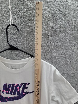 nike white and purple shirt