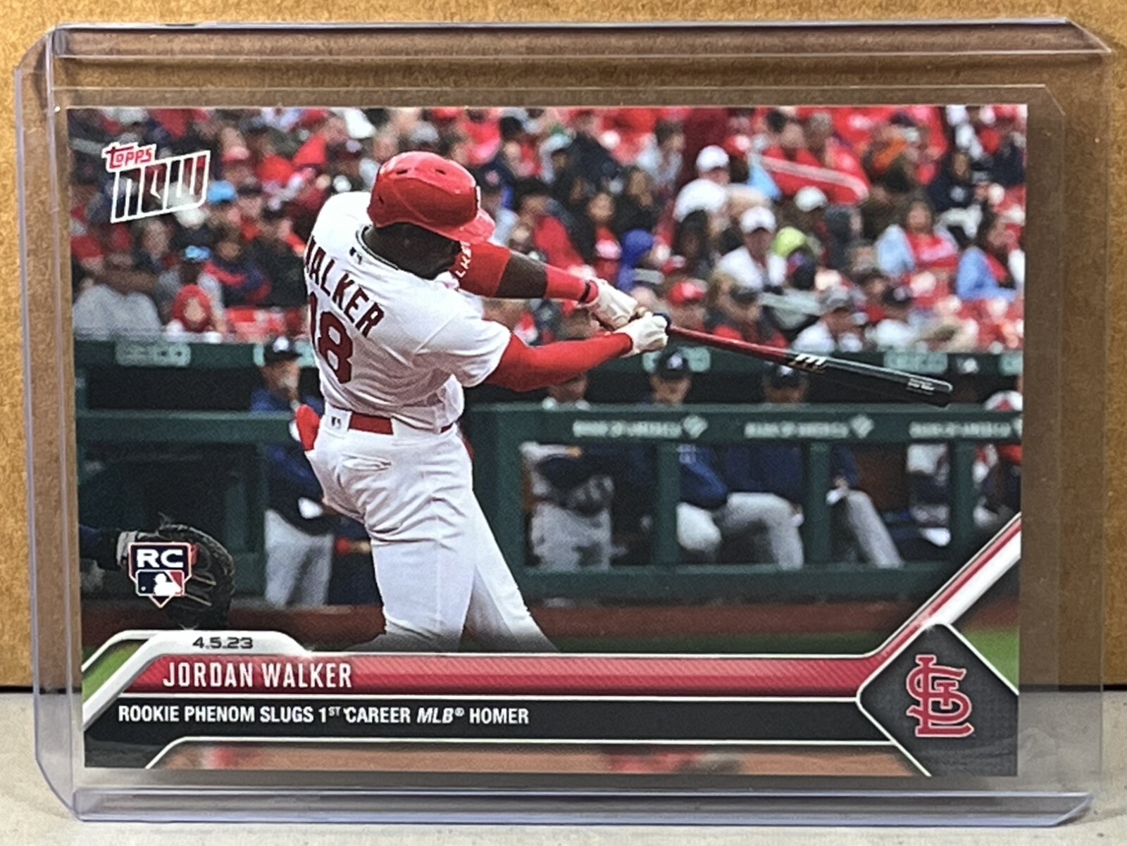 2023 TOPPS NOW #54 JORDAN WALKER ST. LOUIS CARDINALS ROOKIE phenom 1st MLB HR
