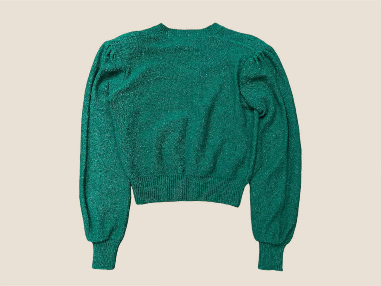Vintage 1980s Retro Exit Shops Green Sweater - image 2