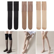 1Pair Simple Elegant Women Over Knee Socks Breathable Calf Sock