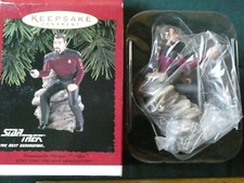 1996 Hallmark Keepsake Ornament Star Trek TNG "Commander William Riker" Box